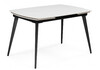 Миниатюра фото керамический стол раздвижной woodville aveiro 120(180)x80 белый мрамор / черный 15861 | 220svet.ru
