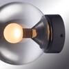 Миниатюра фото бра iledex aura 8615w-1s bk-sm | 220svet.ru
