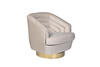 Миниатюра фото кресло вращающееся garda decor 87yy-19388 cre | 220svet.ru