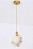 Миниатюра фото подвесной светильник delight collection 11391p 25cm brass / white alabaster | 220svet.ru