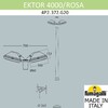 Миниатюра фото парковый фонарь fumagalli ektor 4000/rosa 4p2.372.g20.lyf1r | 220svet.ru