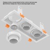Миниатюра фото встраиваемый светильник crystal lux clt 069c3 wh | 220svet.ru