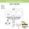 Миниатюра фото садово-парковый фонарь fumagalli gigi bisso/g250 3l g25.156.s30.wze27 | 220svet.ru