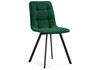 Миниатюра фото стул на металлокаркасе woodville чилли зеленый  / черный 474489 | 220svet.ru