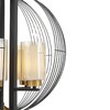 Миниатюра фото подвесная люстра lumina deco ponti ldp 1245-5 bk+md | 220svet.ru