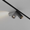 Миниатюра фото трековый магнитный светодиодный светильник maytoni focus led exility tr032-2-5w2.7k-m-b | 220svet.ru