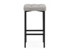 Миниатюра фото барный стул woodville лофт серый (катания сильвер) / черный 670075 | 220svet.ru