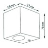Миниатюра фото уличный настенный светильник gauss cube gd158 | 220svet.ru