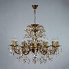 Миниатюра фото подвесная люстра ambiente alicante 8888/12 pb tear drop | 220svet.ru