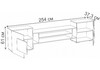 Миниатюра фото тв-тумба woodville лисмор белый / сонома 563525 | 220svet.ru