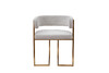 Миниатюра фото стул велюр светло-серый/матовое золото 60*55*73см garda decor gy-85040 | 220svet.ru