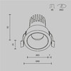 Миниатюра фото встраиваемый светодиодный светильник maytoni dip dl115-10w-2.7k-b | 220svet.ru