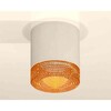 Миниатюра фото комплект накладного светильника ambrella light techno spot xs7401024 swh/cf белый песок/кофе (c7401, n7195) | 220svet.ru