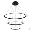 Миниатюра фото подвесная светодиодная люстра crystal lux manzana sp67w led black | 220svet.ru
