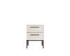 Миниатюра фото тумбочка с двумя ящиками николь nem16 белый | 220svet.ru