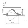 Миниатюра фото точечный светодиодный светильник kanlux hima led 23w-nw-w 22841 | 220svet.ru