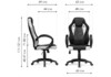 Миниатюра фото компьютерное кресло woodville kard black / сream 15248 | 220svet.ru