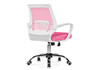 Миниатюра фото компьютерное кресло woodville ergoplus pink / white 15376 | 220svet.ru