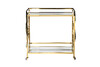 Миниатюра фото стол-тележка сервировочн garda decor gy-crt8164gold | 220svet.ru