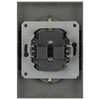 Миниатюра фото розетка эра arktik 16-2105-06 двойная с заземлением 2x2p+e schuko со шторками 16а-250в графит б0070459 | 220svet.ru