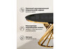 Миниатюра фото стол стеклянный woodville twist gold / black 11642 | 220svet.ru