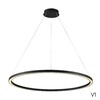 Миниатюра фото подвесной светодиодный светильник crystal lux fortuna sp88w led black | 220svet.ru