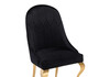 Миниатюра фото стул woodville gustav black / gold 15384 | 220svet.ru