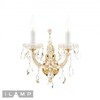 Миниатюра фото бра ilamp diamond w6071-2 gd+cl | 220svet.ru