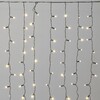 Миниатюра фото гирлянда занавес облегченный c колпачком 2x1м тепло-белый 220в, 200 led, провод черный каучук 2,3мм ip65 ltc eco200not-1-2ww | 220svet.ru