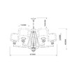 Миниатюра фото подвесная люстра vele luce lotus vl1054l05 | 220svet.ru