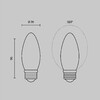 Миниатюра фото светодиодная лампа свеча 7вт 2700k e27 voltega crystal 3182 | 220svet.ru