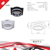 Миниатюра фото встраиваемый светильник reluce technical 53003-9.0-001ld gx53 bk | 220svet.ru